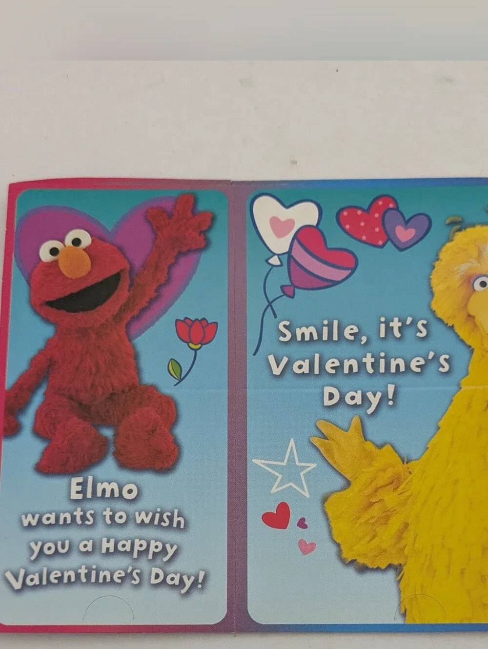Sesame Street Valentines Cards Open Box 24 Cards 35 Stickers 2010 Vintage